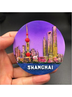 Qiuhong Shop Gök Mavisi Tarzı Babelemı Buzdolabı Mıknatısı Çin Seddi Hatıra Beijing Shanghaa Buzdolabı Mıknatısları Mutfak Mıknatısı Sticker Ev Dekorasyonu (Yurt Dışından)