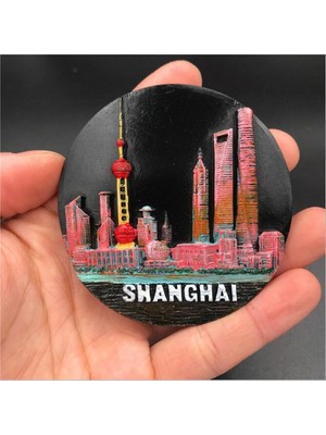 Qiuhong Shop Gök Mavisi Tarzı Babelemı Buzdolabı Mıknatısı Çin Seddi Hatıra Beijing Shanghaa Buzdolabı Mıknatısları Mutfak Mıknatısı Sticker Ev Dekorasyonu (Yurt Dışından)