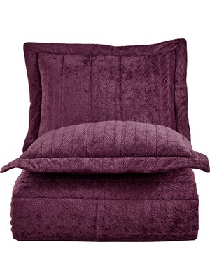 Elart Comfort Yeni Nesil Uykuseti - 6 Parça Velvet Mürdüm (230X220CM)