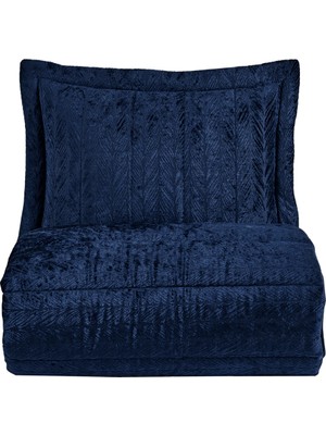 Elart Comfort Yeni Nesil Uykuseti - 6 Parça Velvet Lacivert (230X220CM)