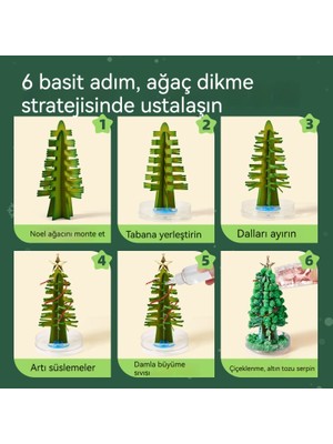 Decisivemicro Sihirli Noel Ağacı Kristal Çocuk Oyuncağı (Yurt Dışından)