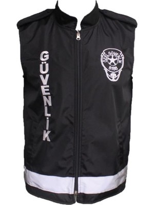 Polis Sepeti Özel Güvenlik Yeleği Reflektörlü Siyah