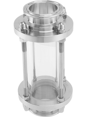 Humble Kelepçe Uçlu Hat Içi Gözetleme Camı, Akış Sıhhi Düz Gözetleme Camı SUS316 1,5 Inç Üçlü Kelepçe Tipi (Akış Borusu Od 38MM) (Yurt Dışından)