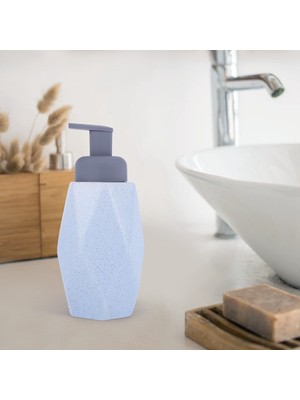 Humble Banyo Sabunluk, 440 ml Seramik Duş Jeli Şişesi El Yapımı Sabun Şişesi Nordic Köpük Süt Hidrolik Şişe Mavi (Yurt Dışından)