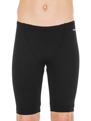 Decathlon Nabaiji Çocuk Jammer Mayo - Siyah / Neon Sarı - Fitib