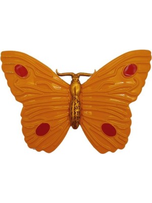 Angel Çanta Aksesuar Kelebek Model Hardal Renk Plaka Süs