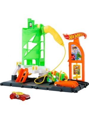 Hot Wheels Elektrikli Araç Şarj Istasyonu Oyun Seti HTN79