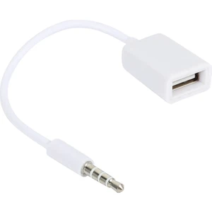 Silhouette 3.5mm Erkek Aux Ses Fişi Jakı USB 2.0 Dişi Dönüştürücü Kablosu Kablosu Araba Mp3 (Yurt Dışından)