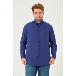 Catto Peak Regularfit Poplin Likralı Şeritli Gömlek