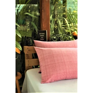Alla Turca Ranforce Yan Yatış Yastık Kılıfı Pudra-40 x 120