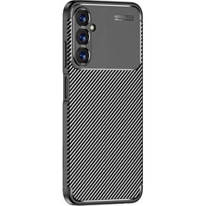 Case 4u Galaxy A05S Kılıf Rugged Armor Karbon Desenli Silikon Arka Kapak Siyah