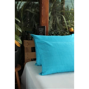 Alla Turca Ranforce Yan Yatış Yastık Kılıfı Turkuaz-40 x 120
