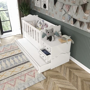 Kzn Home Hayal Modern Büyüyen Beşik Beyaz - Tamamı 1. Kalite Mdf