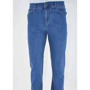 Gambia Outdoor'S Star Siyah Klasik Fit Büyük Beden Yüksek Bel Normal Paça Erkek Kot Pantolon