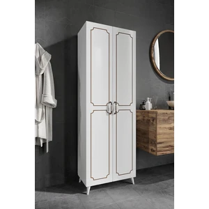 Kzn Home 2 Kapaklı 5 Bölmeli Geniş Çok Amaçlı Banyo Dolabı - Tamamı 1. Kalite Mdf