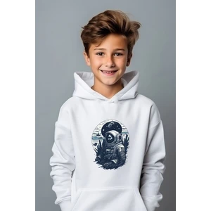 Ada Bebek Çocuk Erkek Çocuk Astronot Baskılı Oversize Sweatshirt