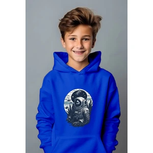 Ada Bebek Çocuk Erkek Çocuk Astronot Baskılı Oversize Sweatshirt