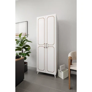 Kzn Home 2 Kapaklı 5 Bölmeli Geniş Dosya, Klasör Evrak, Ofis Dolabı Beyaz - Tamamı 1. Kalite Mdf