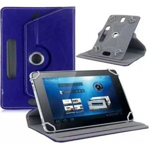 Casper Via S40 Uyumlu 10.4" Dönerli Standlı Deri Tablet Kılıfı - Lacivert