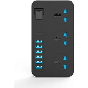 Yeni Nesil Akım ve Isı Korumalı 6 USB 3 Soket Girişli Çoklu Uzatma Priz