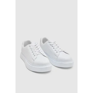 Twn Beyaz Kalın Beyaz Tabanlı Sneaker Ayakkabi 0EC09ORT0378