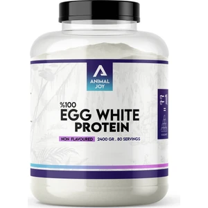 Animal Joy Egg White Protein Aromasız 2400 gr - %100 Saf Yumurta Akı Tozu Egg White Powder