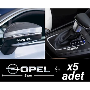 Opel Uyumlu Metal Sticker 5 Adet Oto Aksesuar Oto Sticker Çıkartma Araba