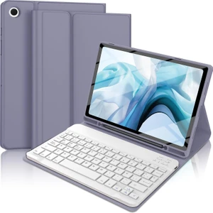 Samsung Galaxy Tab A8 10.5" 2022 SM-X200 Için Çıkarılabilir Bluetooth Klavyeli Klavye Kılıfı