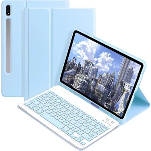 Samsung Tab S9 Ultra SM-X910 14.6 Inç Uyumlu Bluetooth Türkçe Q Klavyeli Kılıfı (Tablet Değildir)