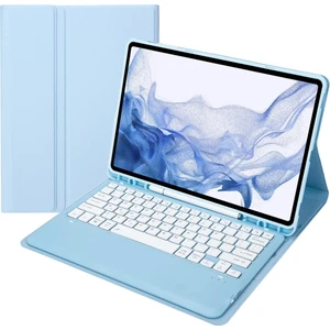 Samsung Tab S7 Fe  12.4 Inç Uymlu Bluetooth Türkçe Q Klavyeli Kılıfı (Tablet Değildir) Kapak
