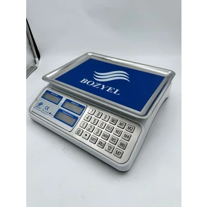 40 kg Terazi Yeni Model Metal Tuş Takımı Çift Taraf Ekran Pilli ve Şarjlı Tartı 2 Yıl Garantili