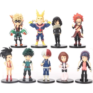 9pcs/set Anime My Hero Academia Statue Figure Model Toys (Yurt Dışından)
