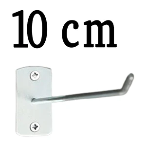 Gri Dekor 60 Adet 10 cm Duvara ve Suntaya Monte Kanca, Monteli Kanca Askı, Aksesuar, Bijuteri Kancası