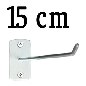 Gri Dekor 20 Adet 15 cm Duvara ve Suntaya Monte Kanca, Monteli Kanca Askı, Aksesuar, Bijuteri Kancası