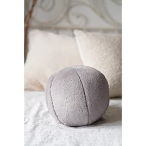 Savara Peluş Top Yastık Gri