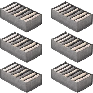 6 Adet Çekmece Kutuları Kot Pantolon T-Shirt Saklama Kutuları Organizatör Dolap Dolap Çekmeceler Organizatör 7 Izgaralar S (Yurt Dışından)