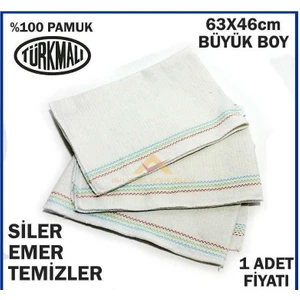 Büyük Yer Silme Bezi %100 Pamuk 63X46CM Hav Bırakmaz Süper Emici Kalın Dokulu Temizlik Bezi