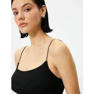 Ince Askılı Atlet Viskoz Kumaş Karışımlı