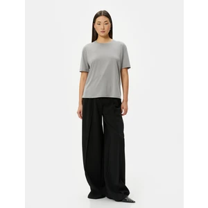 Basic T-Shirt Kısa Kollu Bisiklet Yaka Pamuklu