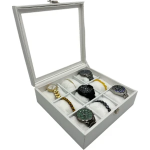 9'lu Beyaz Saat Kutusu