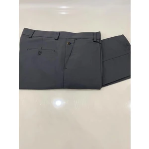 Gambia Outdoor'S Erkek Rahat Kesim Pamuklu Keten Koyu Gri Baba Pantolon Kalite