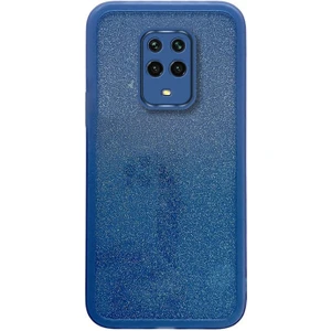 Xiaomi Redmi Note 9s Uyumlu Kılıf Zebana Işıltım Silikon Kılıf (Kamera Lens Korumalı) Açık Mavi