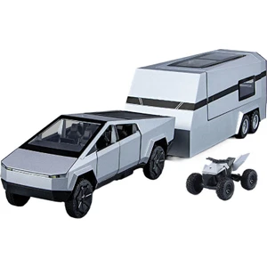 Cingo1:32 Tesla Pikap Römorku Alaşım Modeli (Yurt Dışından)