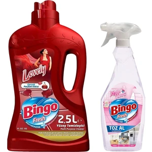 Fresh Lovely Yüzey Temizleyici 2,5 Lt & Mutlu Yuvam Toz Al Iz Bırakmaz 750 ml