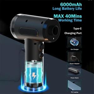 Temizlik Için Basınçlı Hava Silgi, Şarj Edilebilir Taşınabilir Temizleme Kiti, 3 Hız Küçük Elektrikli Akülü Hava Üfleyici (Yurt Dışından)