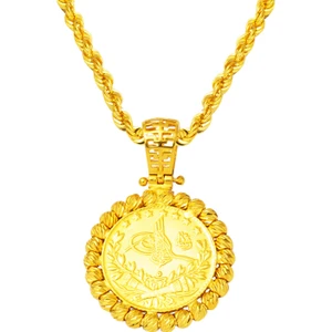 Yarım Reşatlı 22 Ayar Altın Kolye