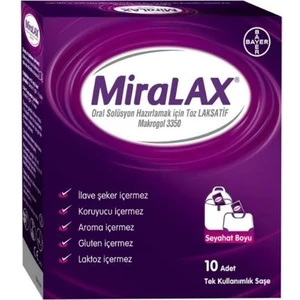 Miralax Oral Solüsyon Makrogol 3350 10 Saşe