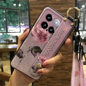 Xiaomi 14 Bileklikli Darbeye Dayanıklı Yumuşak Telefon Kılıfı (Yurt Dışından)