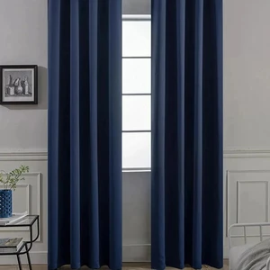 Blackout Işık Geçirmez Fon Perde Lacivert Pilesiz Düz Karartma Güneşlik Fon Perde