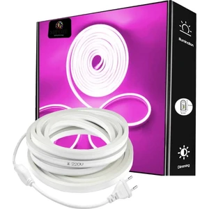 30 Metre Neon LED Şerit Pembe Işık 220V